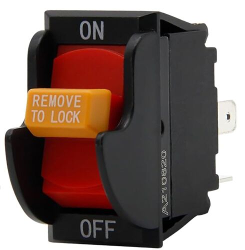 Toggle Safety Switch 125V/250V Push Button On/Off FOR Power Tools and Equipment