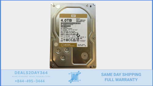 WESTERN DIGITAL GOLD YELLOW 4TB 7.2K 3.5″ SATA WD4002FYYZ