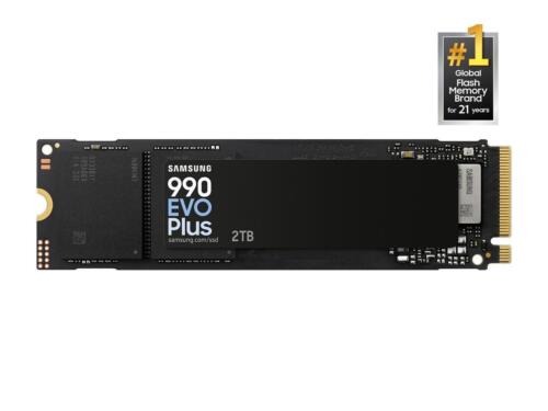 SAMSUNG 990 EVO PLUS SSD 2TB, PCIe Gen 4×4 | Gen 5×2 M.2 2280, Speeds Up-to