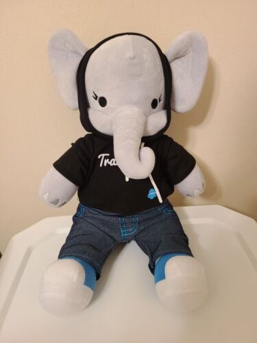 Salesforce Ruth The Elephant Stuffed Plush w/ Trailblazer Hoodie & Pants 12″RARE