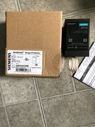 SIEMENS QSPD2A035B 120 240 VAC Boltshield SPD Surge Protector NEW IN BOX