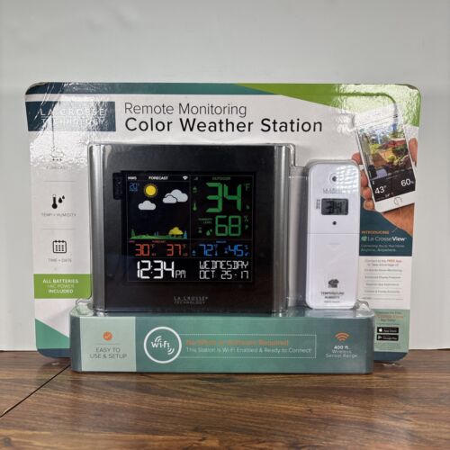 La Crosse Technology Remote Monitoring Color Weather Station Model # 2017434 New