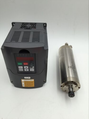 800W Water Cooled Spindle Motor 110V&1.5KW VFD Inverter for CNC Router Engraving