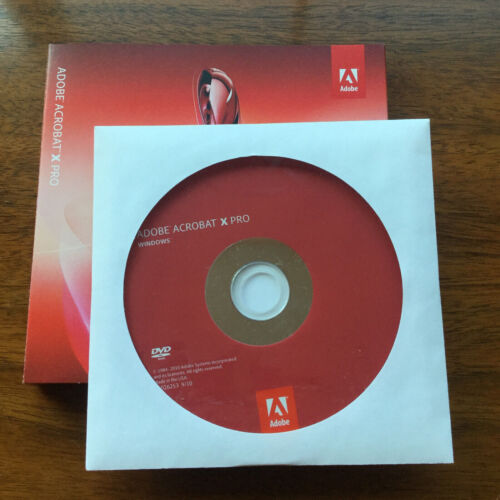 Adobe Acrobat X Pro Professional Windows 10 No Monthly Fee