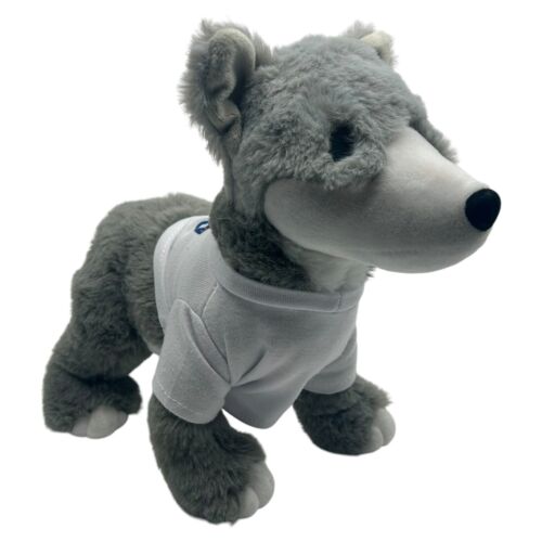 Salesforce Blaze The Wolf Amazon Day Shirt 10” Grey White Dog Plush 2023