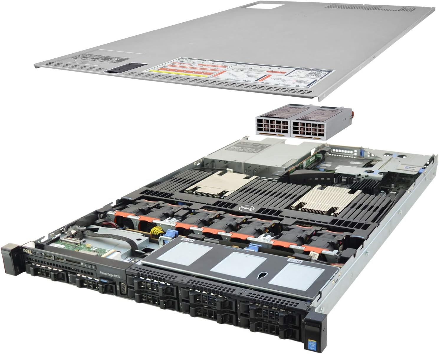 Dell PowerEdge R630 Server 2X E5-2680v4 2.40Ghz 28-Core 128GB 8X 900GB H730P (Renewed)