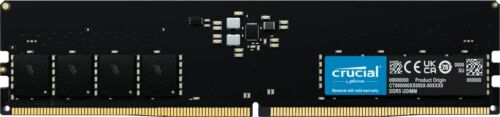 Crucial 16GB Single DDR5 4800MHz PC5-38400 RAM 288-Pin Desktop Memory 4800 uDIMM