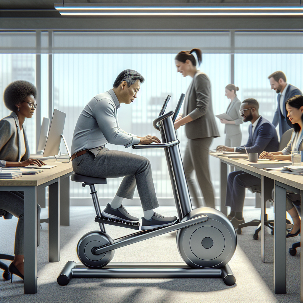 Improve Your Health and Fitness at the Office with the ANCHEER Under Desk Elliptical Machine