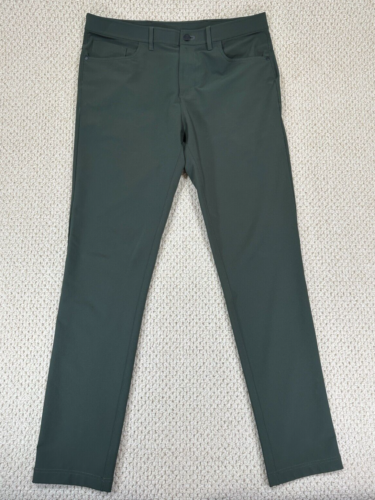 Public Rec Workday Pant Men Size 36×35 Dark Green 5-Pocket Stretch Athleisure