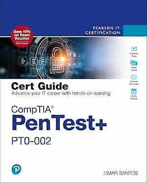 CompTIA PenTest+ PT0-002 Cert Guide – Hardcover, by Santos Omar – Acceptable