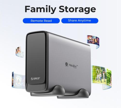 ORICO MetaBox Mini NAS Storage 3.5″ HDD Networkable Enclosure w/ APP Samba DLNA