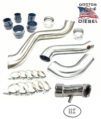 DDP HIGH FLOW IC Pipe & Turbo Horn Kit 20-24 Chevy GMC 6.6L Duramax Diesel L5P