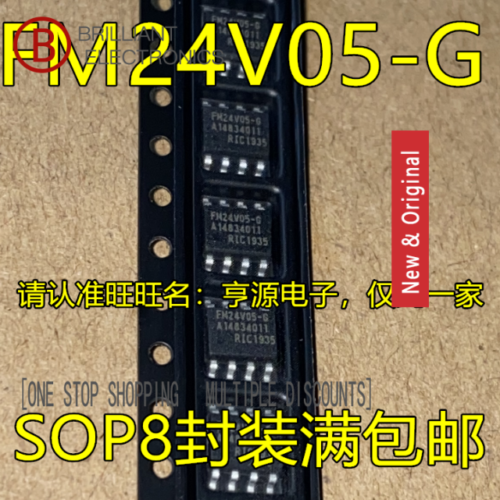 (5pcs)New Import FM24V05-GTR FM24V05 FM24V05-G SOP8 Non-Volatile Memory ICs