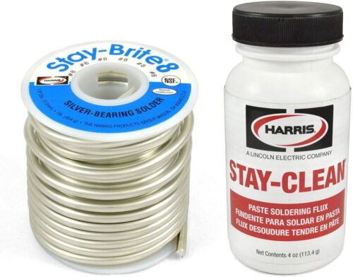 Harris Solder Kit SB861 & SCPF4 – Stay-Brite #8 Silver Bearing Solder with Flux