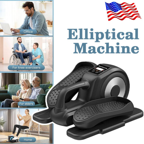 Under Desk Elliptical Machine Electric Seated Leg Foot Pedal Exerciser w/ Remote