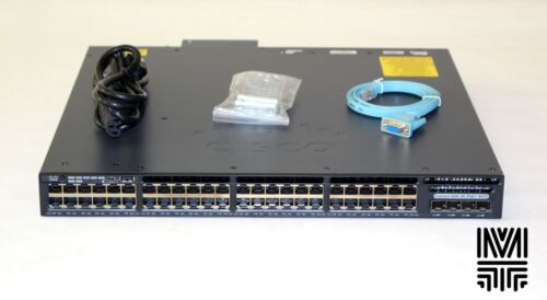 Cisco WS-C3650-48FS-E 48 1GE PoE+ 4x1GE SFP PWR-C2-1025WAC Like WS-C3650-48PS-E