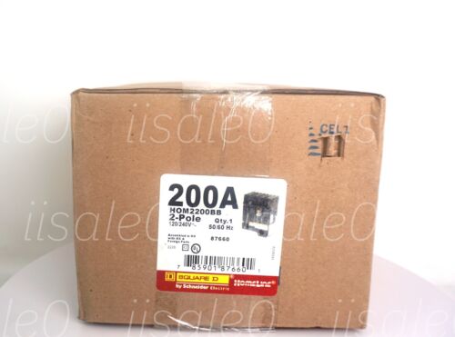 SQUARE D HOM2200BB 200 amp 2 pole circuit breaker NEW QTY