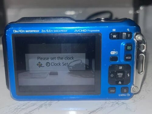 Panasonic Lumix DMC-TS5 16.1 MP Digital Camera Blue Waterproof (G18:4)