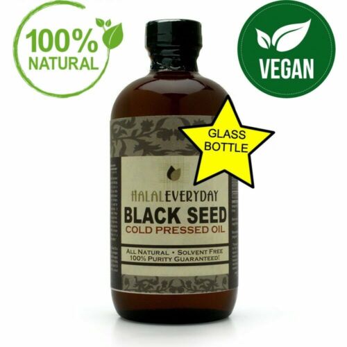 Black Seed Oil – 100% Pure Organic COLD PRESSED Cumin Nigella Sativa Unrefined