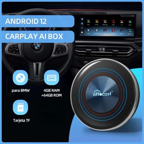 Ottocast i3 Android Multimedia Player AI BOX for BMW Carplay Download APP TV