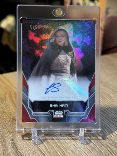 Topps Star Wars Chrome Galaxy 2024 Shin Hati 5/5 Autograph Ivanna Sakhno Auto