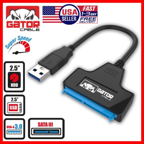 USB 3.0 to SATA III Hard Drive Adapter Converter Cable 2.5″ HDD SSD UASP Powered