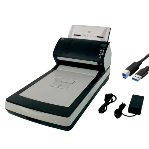 Fujitsu PA03670-B555 Fi-7260 Flatbed Document Scanner w/Accessories GRADE A!