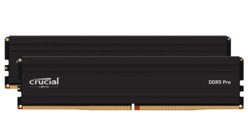 Crucial – Pro 64GB (2x32GB) DDR5 5600MHz C46 UDIMM Desktop Memory – Black