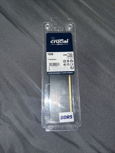 Crucial 16GB DDR5 4800 MHz UDIMM Memory (CT16G48C40U5)