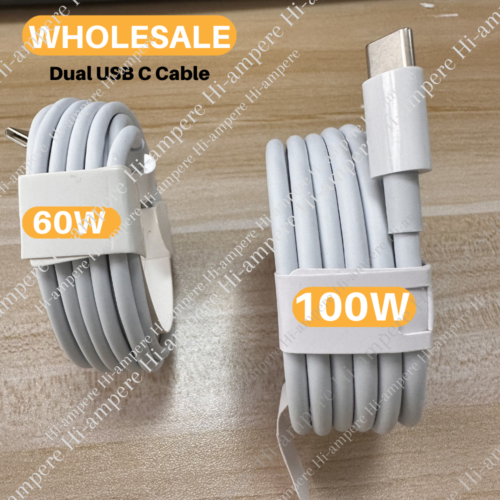 60/100W USB C To USB C Cable Fast Charger For iPhone 15/Samsung/iPad/Macbook Lot