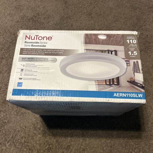 NEW NuTone 110CFM Bathroom Exhaust Fan LED Light & Humidity Sensing AERN110SLW