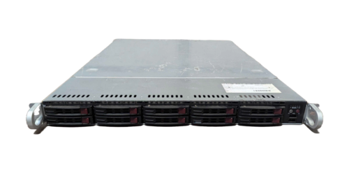 Supermicro 1U Server X9DRW-iF 2x E5-2680 v2 2.8ghz / 128gb / 10xTrays / 2x 700w