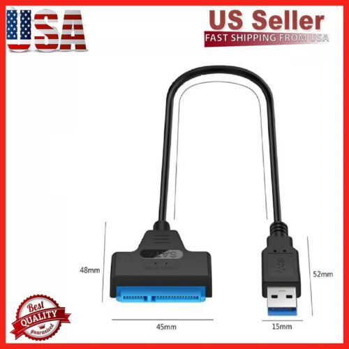 USB 3.0 to 2.5″ SATA III Hard Drive Adapter Cable/UASP -SATA to USB3.0 Converter