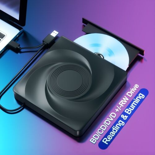 External Blu ray Drive, CD/DVD Drive for Laptop PC, Bluray Player Burner USB 3.0