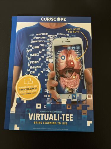 Curiscope Augmented Reality T-Shirt VIRTUALI-TEE Bring Learning To Life XL