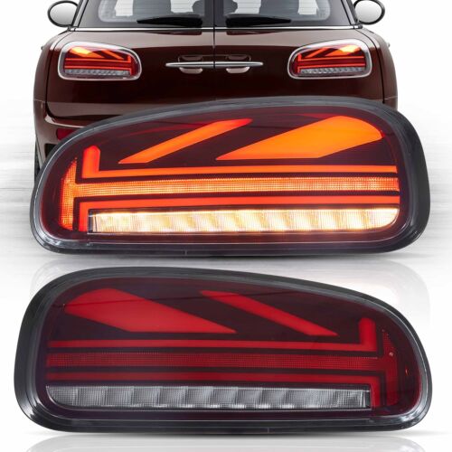 2* VLAND Red LED Tail Lights For Mini Cooper Clubman F54 2015-2023 W/Sequential