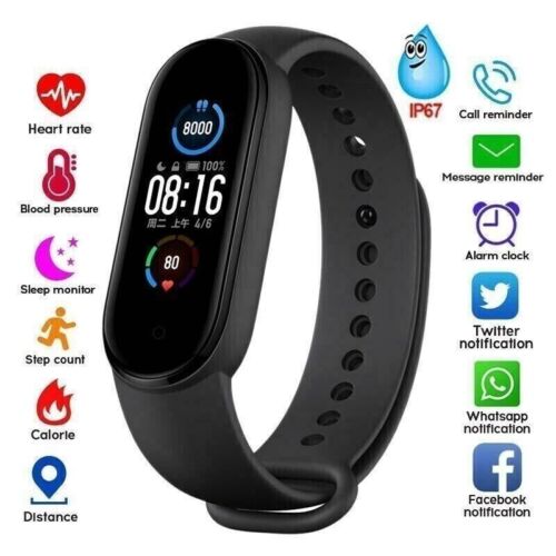 2024 NEW Fit@bit Smart Watch Activity Tracker Fitness Watches Heart Rate Monitor