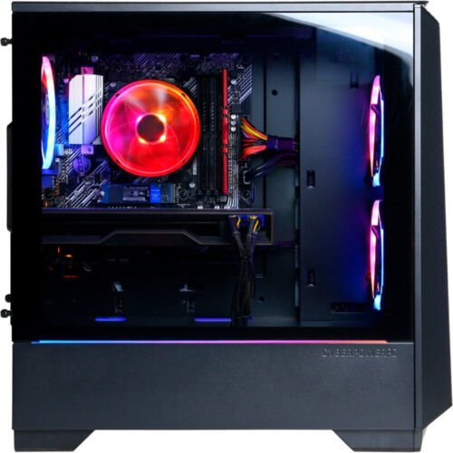 CyberPowerPC Gaming Desktop AMD Ryzen 5 5600G Radeon RX6600 8GB RAM 500GB SSD