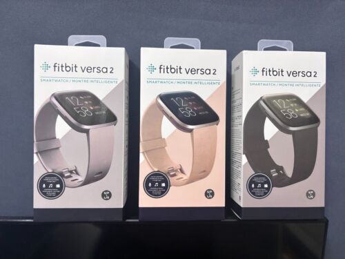 Fitbit Versa 2 Health & Fitness Smartwatch Activity Tracker S & L Sizes