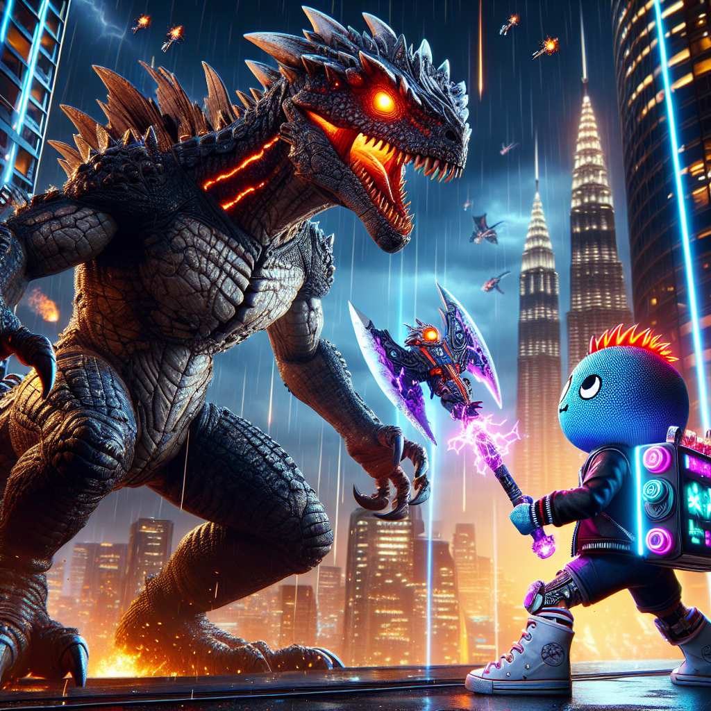 The Battle of the Century: Godzilla vs. Fortnite in a Showdown of Destruction