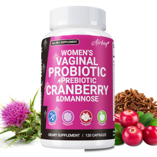 Women’s Vaginal Probiotics – Prebiotic, D-Mannose, Cranberry, Milk Thistle