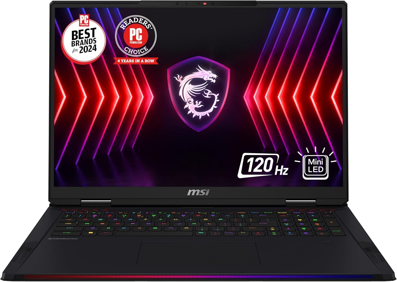 MSI Raider 18 HX 18” 120Hz UHD+ Gaming Laptop: Intel Core i9-14900HX, NVIDIA Geforce RTX 4080, 32GB DDR5, 1TB NVMe SSD, Cooler Boost 5, Win 11 Pro: Black A14VHG-268US