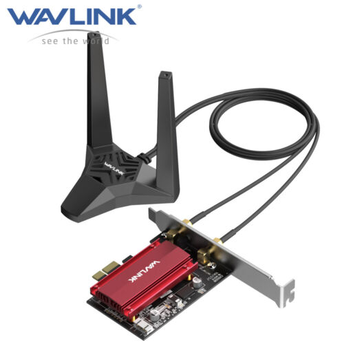 Wavlink PCIe Wifi Card PCI-E WiFi 6E Adapter Bluetooth5.3 Intel AX210 5400Mbps