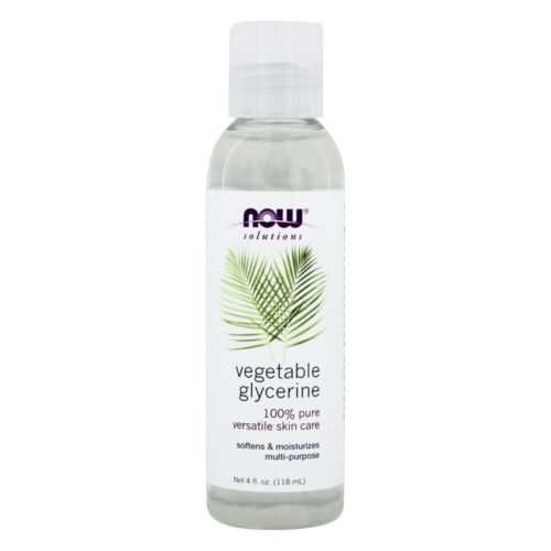 NOW Foods Vegetable Glycerine 100% Pure Versatile Skin Care, 4 Ounces