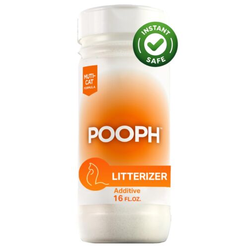 Pooph 16 Ounce Kitty Litter Box Deodorizer Odor Eliminator Powder