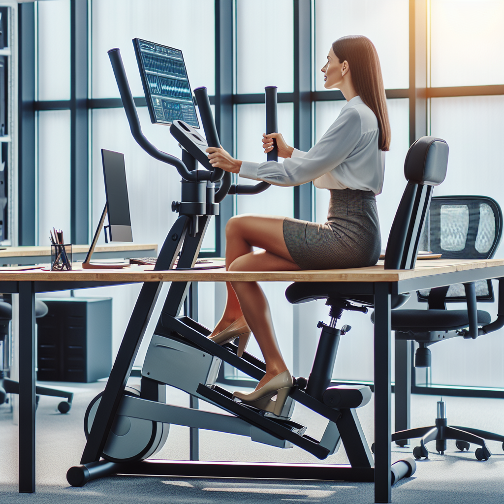 Experience the Benefits of Active Sitting with the ANCHEER Under Desk Elliptical Machine