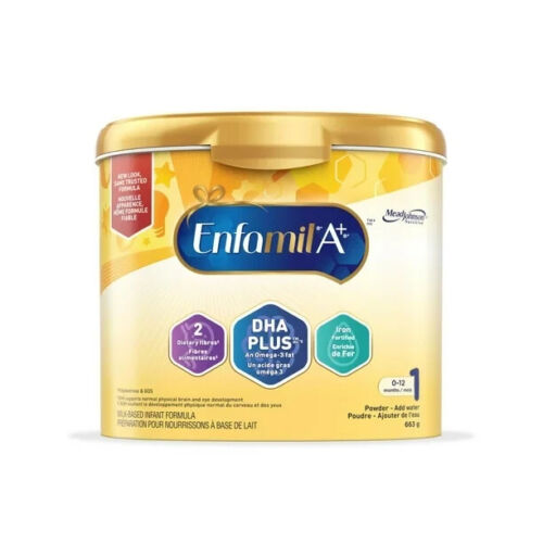 Enfamil A+ Baby Formula with DHA, Powder Tub New Sealed 663g Age 0-12 Months