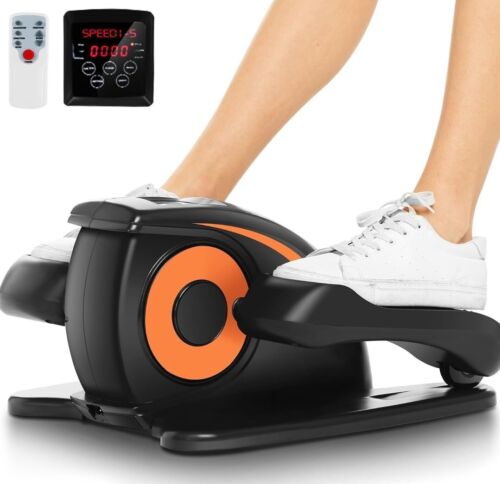 Under Desk Elliptical Electric Seated Pedal Exerciser AUTO &Manual Exercise Mode