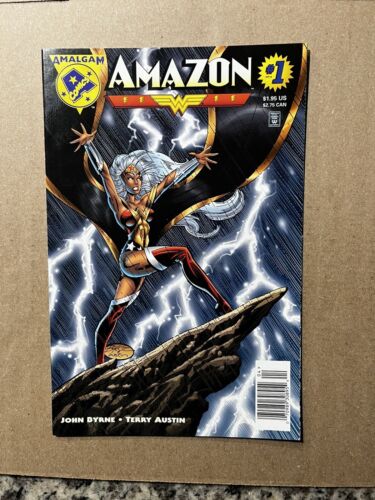 AMAZON 1 NEWSSTAND WONDER WOMAN & STORM COMBINED DC MARVEL AMALGAM COMICS 1996