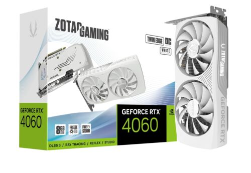 Gaming GeForce RTX 4060 8GB Twin Edge OC White Edition DLSS 3 8GB GDDR6 128-b…